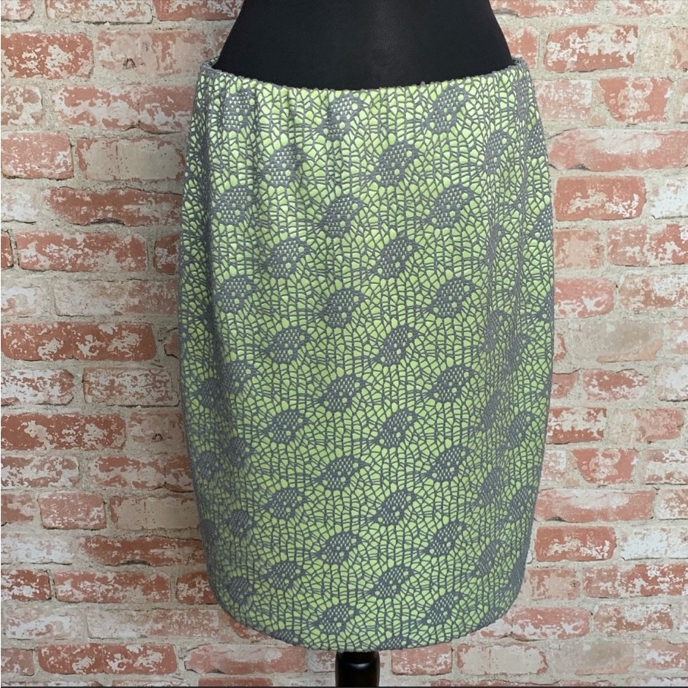 MOSSIMO Skirt Pistachio Green Pencil Large Crochet Elastic Waist - Picture 2 of 7